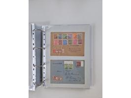 1945/49, umfangreiche Sammlung mit geschätzt 800-900 Briefen, Karten und Ganzsachen. Dabei viele R-Briefe und Satzbriefe, Bed