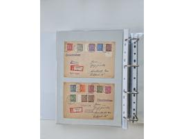 1945/49, umfangreiche Sammlung mit geschätzt 800-900 Briefen, Karten und Ganzsachen. Dabei viele R-Briefe und Satzbriefe, Bed