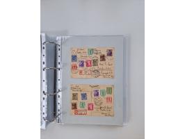 1945/49, umfangreiche Sammlung mit geschätzt 800-900 Briefen, Karten und Ganzsachen. Dabei viele R-Briefe und Satzbriefe, Bed