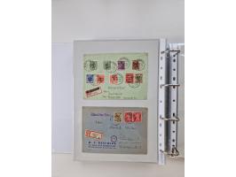 1945/49, umfangreiche Sammlung mit geschätzt 800-900 Briefen, Karten und Ganzsachen. Dabei viele R-Briefe und Satzbriefe, Bed