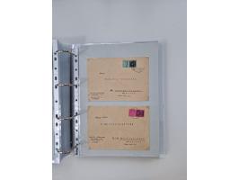 1945/49, umfangreiche Sammlung mit geschätzt 800-900 Briefen, Karten und Ganzsachen. Dabei viele R-Briefe und Satzbriefe, Bed