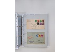 1945/49, umfangreiche Sammlung mit geschätzt 800-900 Briefen, Karten und Ganzsachen. Dabei viele R-Briefe und Satzbriefe, Bed