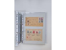 1945/49, umfangreiche Sammlung mit geschätzt 800-900 Briefen, Karten und Ganzsachen. Dabei viele R-Briefe und Satzbriefe, Bed