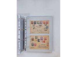 1945/49, umfangreiche Sammlung mit geschätzt 800-900 Briefen, Karten und Ganzsachen. Dabei viele R-Briefe und Satzbriefe, Bed