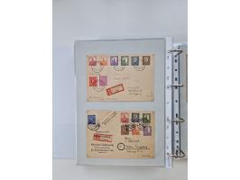 1945/49, umfangreiche Sammlung mit geschätzt 800-900 Briefen, Karten und Ganzsachen. Dabei viele R-Briefe und Satzbriefe, Bed