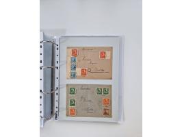 1945/49, umfangreiche Sammlung mit geschätzt 800-900 Briefen, Karten und Ganzsachen. Dabei viele R-Briefe und Satzbriefe, Bed