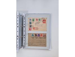 1945/49, umfangreiche Sammlung mit geschätzt 800-900 Briefen, Karten und Ganzsachen. Dabei viele R-Briefe und Satzbriefe, Bed