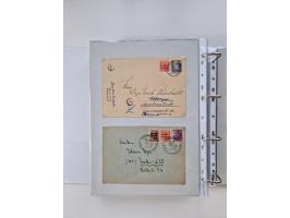 1945/49, umfangreiche Sammlung mit geschätzt 800-900 Briefen, Karten und Ganzsachen. Dabei viele R-Briefe und Satzbriefe, Bed