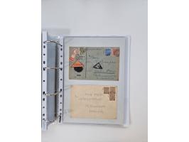 1945/49, umfangreiche Sammlung mit geschätzt 800-900 Briefen, Karten und Ganzsachen. Dabei viele R-Briefe und Satzbriefe, Bed