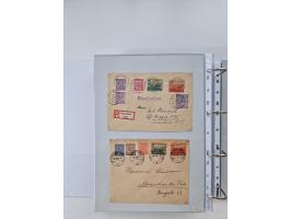 1945/49, umfangreiche Sammlung mit geschätzt 800-900 Briefen, Karten und Ganzsachen. Dabei viele R-Briefe und Satzbriefe, Bed