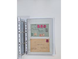 1945/49, umfangreiche Sammlung mit geschätzt 800-900 Briefen, Karten und Ganzsachen. Dabei viele R-Briefe und Satzbriefe, Bed