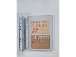 1945/49, umfangreiche Sammlung mit geschätzt 800-900 Briefen, Karten und Ganzsachen. Dabei viele R-Briefe und Satzbriefe, Bed