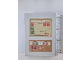 1945/49, umfangreiche Sammlung mit geschätzt 800-900 Briefen, Karten und Ganzsachen. Dabei viele R-Briefe und Satzbriefe, Bed