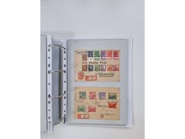 1945/49, umfangreiche Sammlung mit geschätzt 800-900 Briefen, Karten und Ganzsachen. Dabei viele R-Briefe und Satzbriefe, Bed