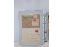 1945/49, umfangreiche Sammlung mit geschätzt 800-900 Briefen, Karten und Ganzsachen. Dabei viele R-Briefe und Satzbriefe, Bed