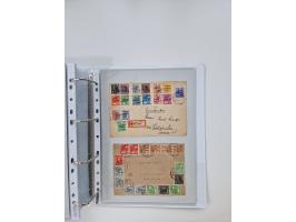 1945/49, umfangreiche Sammlung mit geschätzt 800-900 Briefen, Karten und Ganzsachen. Dabei viele R-Briefe und Satzbriefe, Bed