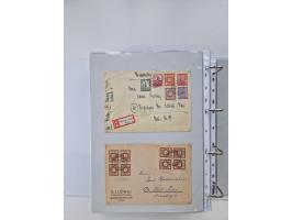 1945/49, umfangreiche Sammlung mit geschätzt 800-900 Briefen, Karten und Ganzsachen. Dabei viele R-Briefe und Satzbriefe, Bed