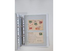 1945/49, umfangreiche Sammlung mit geschätzt 800-900 Briefen, Karten und Ganzsachen. Dabei viele R-Briefe und Satzbriefe, Bed