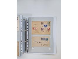 1945/49, umfangreiche Sammlung mit geschätzt 800-900 Briefen, Karten und Ganzsachen. Dabei viele R-Briefe und Satzbriefe, Bed