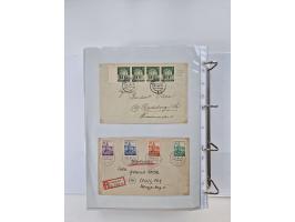 1945/49, umfangreiche Sammlung mit geschätzt 800-900 Briefen, Karten und Ganzsachen. Dabei viele R-Briefe und Satzbriefe, Bed