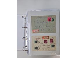 1945/49, umfangreiche Sammlung mit geschätzt 800-900 Briefen, Karten und Ganzsachen. Dabei viele R-Briefe und Satzbriefe, Bed