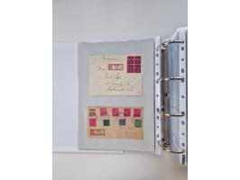 1945/49, umfangreiche Sammlung mit geschätzt 800-900 Briefen, Karten und Ganzsachen. Dabei viele R-Briefe und Satzbriefe, Bed