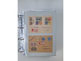 1945/49, umfangreiche Sammlung mit geschätzt 800-900 Briefen, Karten und Ganzsachen. Dabei viele R-Briefe und Satzbriefe, Bed
