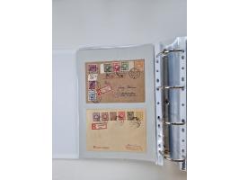 1945/49, umfangreiche Sammlung mit geschätzt 800-900 Briefen, Karten und Ganzsachen. Dabei viele R-Briefe und Satzbriefe, Bed