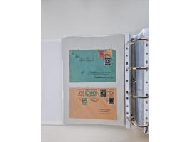 1945/49, umfangreiche Sammlung mit geschätzt 800-900 Briefen, Karten und Ganzsachen. Dabei viele R-Briefe und Satzbriefe, Bed