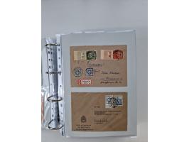 1945/49, umfangreiche Sammlung mit geschätzt 800-900 Briefen, Karten und Ganzsachen. Dabei viele R-Briefe und Satzbriefe, Bed