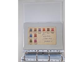 1945/49, umfangreiche Sammlung mit geschätzt 800-900 Briefen, Karten und Ganzsachen. Dabei viele R-Briefe und Satzbriefe, Bed