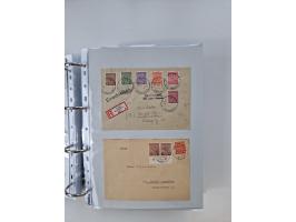 1945/49, umfangreiche Sammlung mit geschätzt 800-900 Briefen, Karten und Ganzsachen. Dabei viele R-Briefe und Satzbriefe, Bed