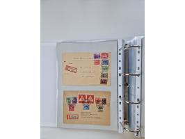 1945/49, umfangreiche Sammlung mit geschätzt 800-900 Briefen, Karten und Ganzsachen. Dabei viele R-Briefe und Satzbriefe, Bed