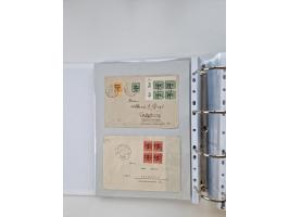 1945/49, umfangreiche Sammlung mit geschätzt 800-900 Briefen, Karten und Ganzsachen. Dabei viele R-Briefe und Satzbriefe, Bed