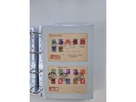 1945/49, umfangreiche Sammlung mit geschätzt 800-900 Briefen, Karten und Ganzsachen. Dabei viele R-Briefe und Satzbriefe, Bed