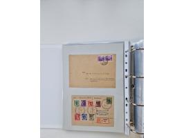1945/49, umfangreiche Sammlung mit geschätzt 800-900 Briefen, Karten und Ganzsachen. Dabei viele R-Briefe und Satzbriefe, Bed