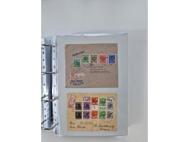 1945/49, umfangreiche Sammlung mit geschätzt 800-900 Briefen, Karten und Ganzsachen. Dabei viele R-Briefe und Satzbriefe, Bed