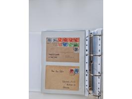1945/49, umfangreiche Sammlung mit geschätzt 800-900 Briefen, Karten und Ganzsachen. Dabei viele R-Briefe und Satzbriefe, Bed