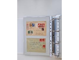 1945/49, umfangreiche Sammlung mit geschätzt 800-900 Briefen, Karten und Ganzsachen. Dabei viele R-Briefe und Satzbriefe, Bed