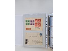 1945/49, umfangreiche Sammlung mit geschätzt 800-900 Briefen, Karten und Ganzsachen. Dabei viele R-Briefe und Satzbriefe, Bed