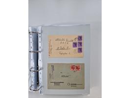 1945/49, umfangreiche Sammlung mit geschätzt 800-900 Briefen, Karten und Ganzsachen. Dabei viele R-Briefe und Satzbriefe, Bed