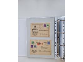 1945/49, umfangreiche Sammlung mit geschätzt 800-900 Briefen, Karten und Ganzsachen. Dabei viele R-Briefe und Satzbriefe, Bed