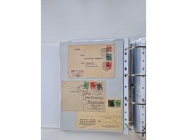 1945/49, umfangreiche Sammlung mit geschätzt 800-900 Briefen, Karten und Ganzsachen. Dabei viele R-Briefe und Satzbriefe, Bed