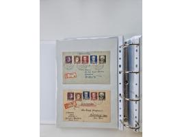 1945/49, umfangreiche Sammlung mit geschätzt 800-900 Briefen, Karten und Ganzsachen. Dabei viele R-Briefe und Satzbriefe, Bed