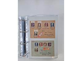 1945/49, umfangreiche Sammlung mit geschätzt 800-900 Briefen, Karten und Ganzsachen. Dabei viele R-Briefe und Satzbriefe, Bed