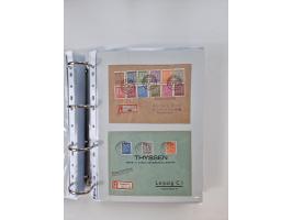 1945/49, umfangreiche Sammlung mit geschätzt 800-900 Briefen, Karten und Ganzsachen. Dabei viele R-Briefe und Satzbriefe, Bed