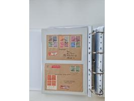 1945/49, umfangreiche Sammlung mit geschätzt 800-900 Briefen, Karten und Ganzsachen. Dabei viele R-Briefe und Satzbriefe, Bed