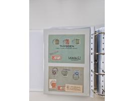 1945/49, umfangreiche Sammlung mit geschätzt 800-900 Briefen, Karten und Ganzsachen. Dabei viele R-Briefe und Satzbriefe, Bed