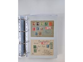 1945/49, umfangreiche Sammlung mit geschätzt 800-900 Briefen, Karten und Ganzsachen. Dabei viele R-Briefe und Satzbriefe, Bed