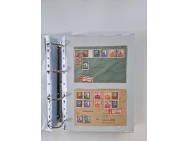 1945/49, umfangreiche Sammlung mit geschätzt 800-900 Briefen, Karten und Ganzsachen. Dabei viele R-Briefe und Satzbriefe, Bed